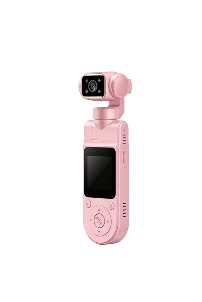 Choice NO TF CARD X20-PinkH 4K Handheld Pocket Camera Rotatable Mini Body Cam...