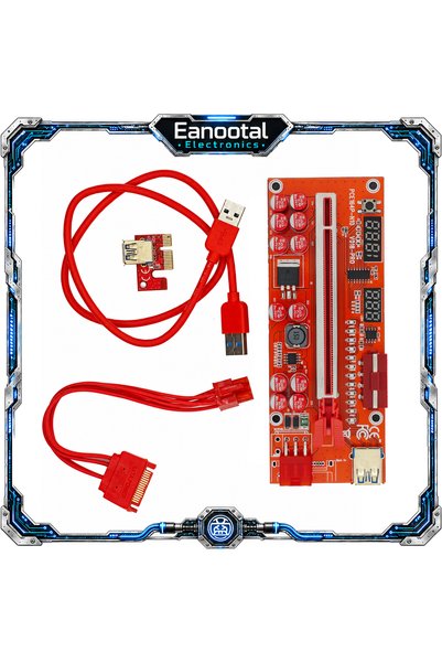 Choice مجموعة بطاقة الارتفاع V018PRO من PCIe 1X إلى 16X للوحدة المعالجة الرسو...