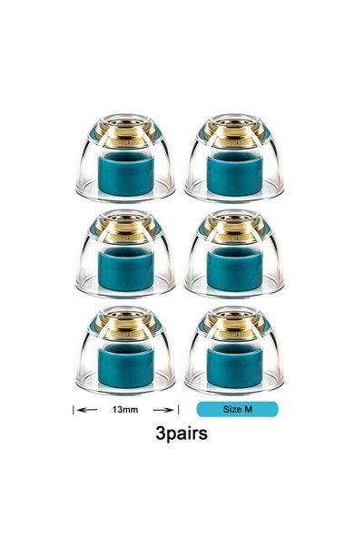 Choice Darkblue-M-3pairs Angelears' Selected Eartips - AE300 Brass Nozzle Liq...