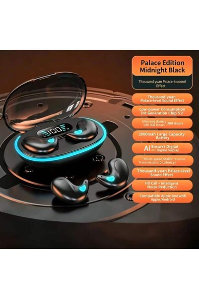 Choice black X55 New Sleep Bluetooth Earphones with Long Battery Life No In E...