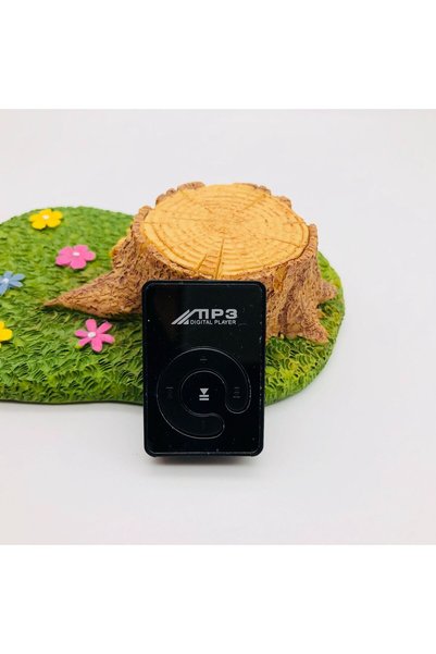 Choice مشغل MP3 صغير أسود مزود بمشبك، وزر C، يدعم بطاقة TF بسعة 16 جيجابايت، ...