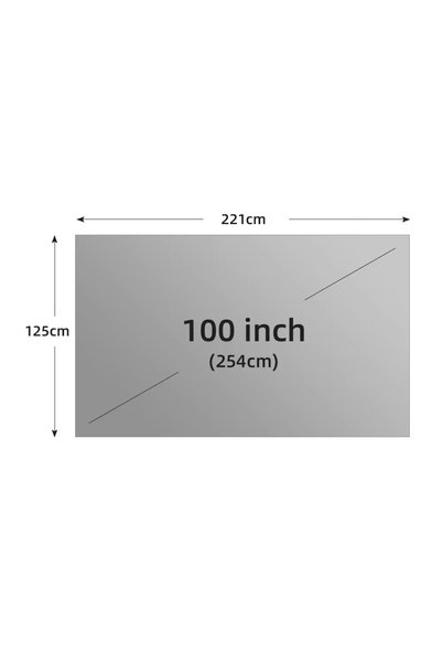 Choice 100inch LEJIADA Anti-Light Easy Installation Free Projector Screen Met...