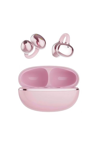 Choice pink Original Ear-Clip Surround Bluetooth Headphones Bone Conduction E...