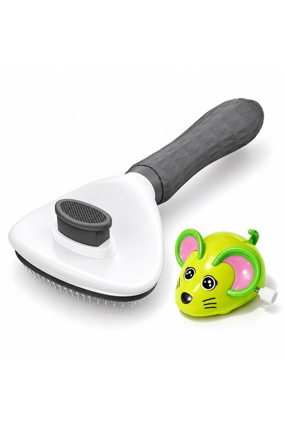Busstier Mouse Harbor – Wind-Up Mouse and Cat Toy Set with Comb