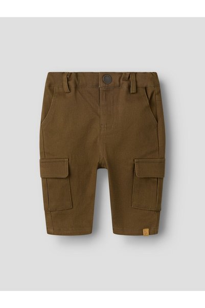 Lil' Atelier Baby Pantaloni cargo din bumbac organic