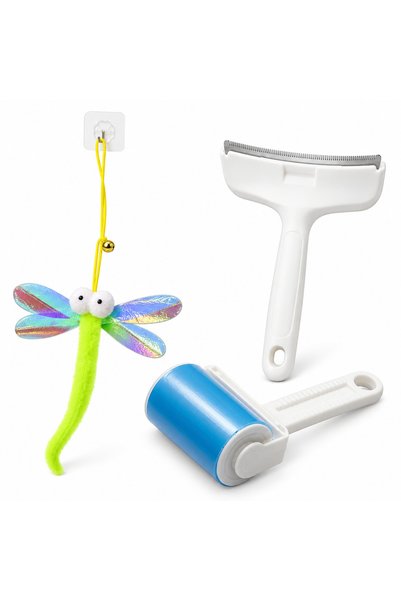 Busstier Wing Trajectory – Cat Fishing Rod with Elastic Plush Tip and Hair Re...