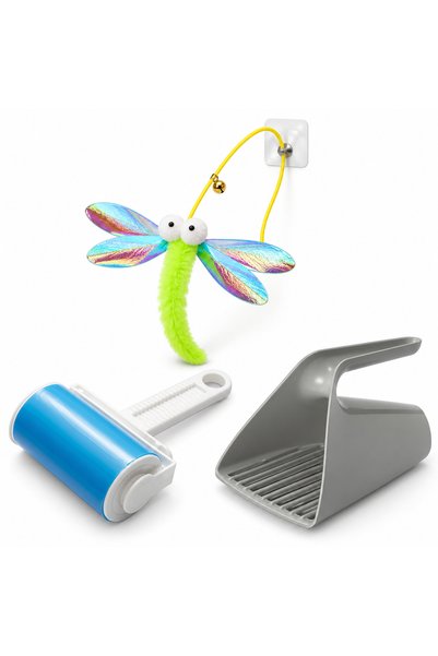 Busstier Kanat Yıldızı – Cat Fishing Rod with Elastic Plush Tip, Lint Remover...