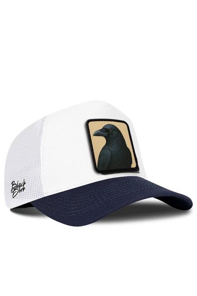 BlackBörk Șapcă Trucker albastru închis-alb cu logo-ul Karga