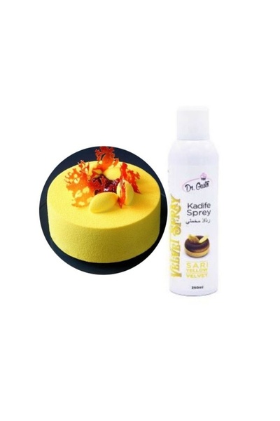 Dr. Gusto Σπρέι τροφίμων βελούδο – 250 ml – Κίτρινο