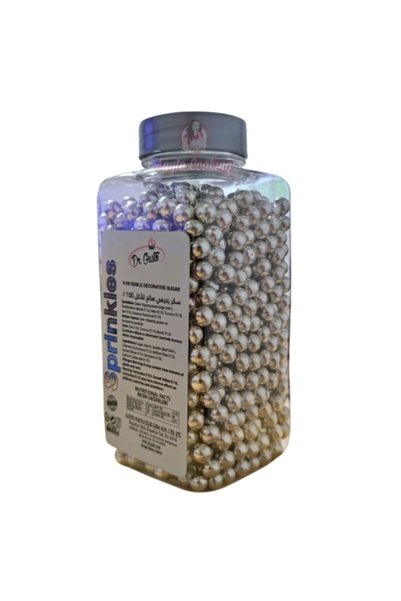 Dr. Gusto Περλέ ζάχαρης 4 mm - Ασημί NR.2 - 250 γρ.