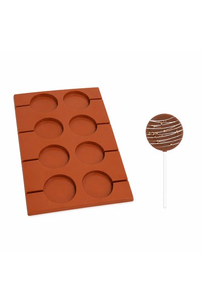 Anyta Cooking Mulaj din silicon - Acadea / Lollipop - 8 cavitati