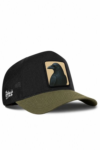 BlackBörk Karga Logo Cordura Khaki-Black Trucker Hat