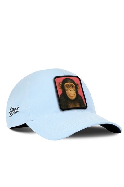 BlackBörk Six Ice Blue Baseball Cap with Monkey Logo