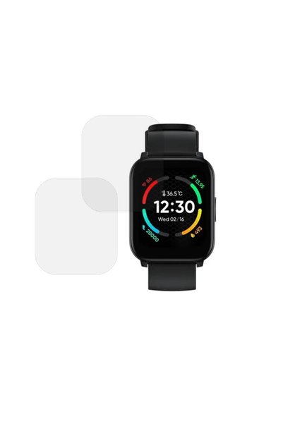 COMANDO Set of 2 x Screen Protector compatible with Realme TechLife Watch S10...