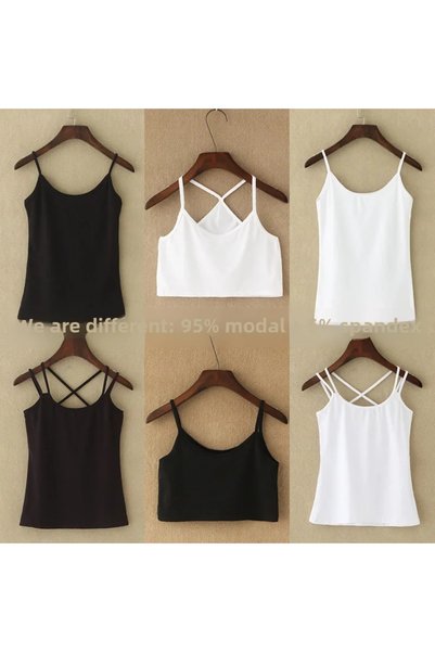 hanzhi Women Modal Camisole Slim Fit Summer Top
