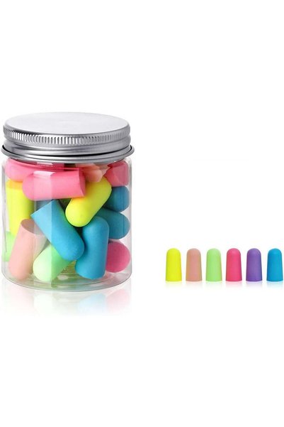 ALMEKAQUZ 24PCS Memory Foam earplugs, Student Dormitory Sleep, Anti-Noise, No...
