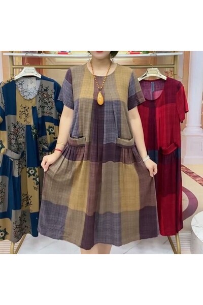 hanzhi Summer Dress Women Plus Size A Line Pullover