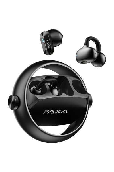 paxa 2 in 1 Open Ear and In-Ear Wireless Headphones, Bluetooth 6.0, Ultra-Lon...