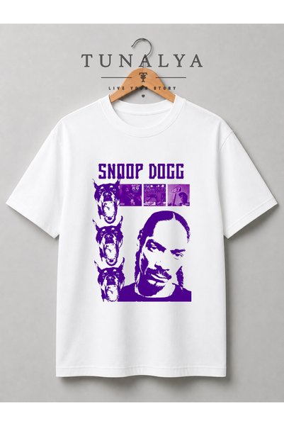 GRAFTTEE CLOTHING Oversized Unisex T-Shirt with Snoop Dogg Print
