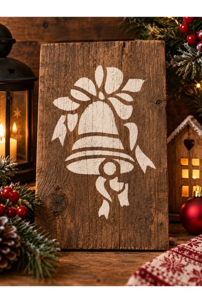 Eni Design A4 reusable decorative stencil - Bell 1 (1321)