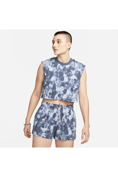 Nike W NSW WVE DYE JRSY SL TOP A3 DV7924-015 Ανθρακί
