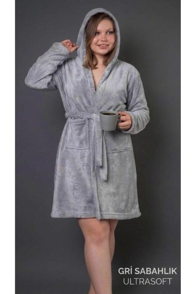 mervemoda ŽENSKI ULTRAMEKANI WELSOFT PLIŠANI, MEKANE TEKSTURE, SA KAPULJAČOM,...