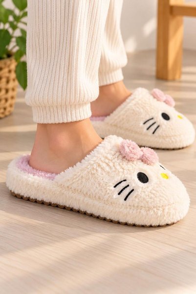 Peluş kadın Ev Terliği