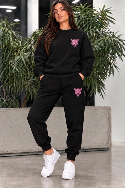 OKL TEKSTIL NEW SEASON TREND: LEOPARD-PRINT UNISEX Printed Sweatshirt AND OVE...