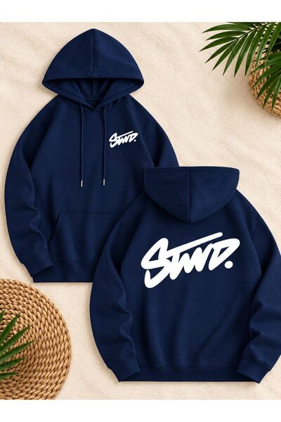 Ryam Μόδα: Unisex φούτερ oversized με 3 νήματα και σαρτόν