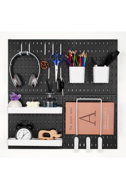 VEVOR Pegboard, Material: HIPS + ABS, Model number: SKU7-plastic PEGBOARD, Di...