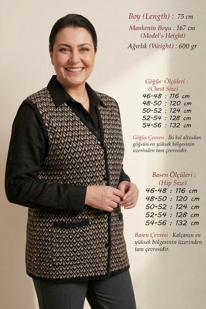Laden Soft-Textured, Thick-Textured Winter Wool Knit Cardigan for Moms with B...
