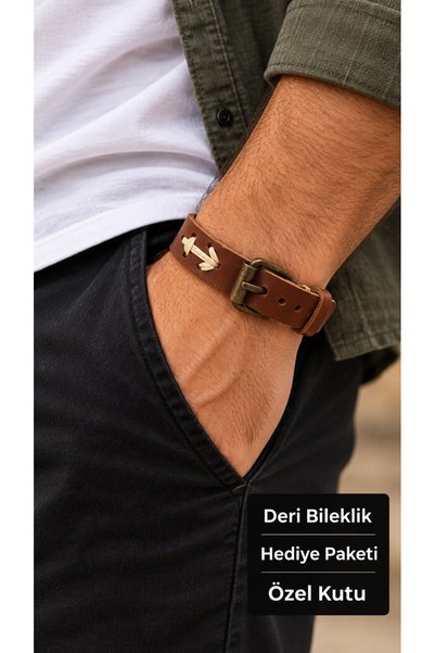 HER ŞEY NOTA www.herseynota.com Sorenix Paldra Taba Leather Men's Bracelet - ...