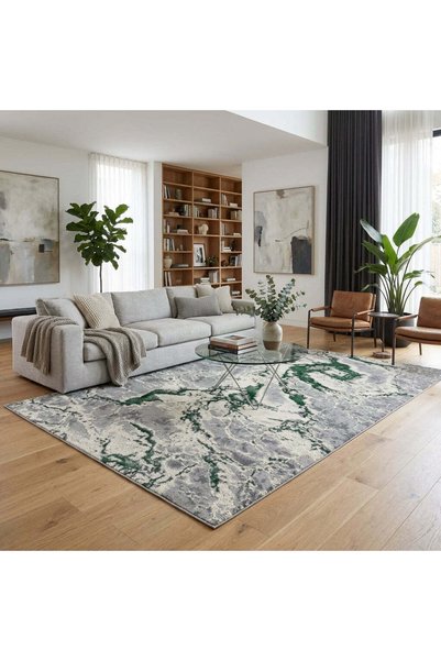 OEM Covor Royal Zeugma Verde Smarald 250x350 cm, stil modern, fir scurt de 10...