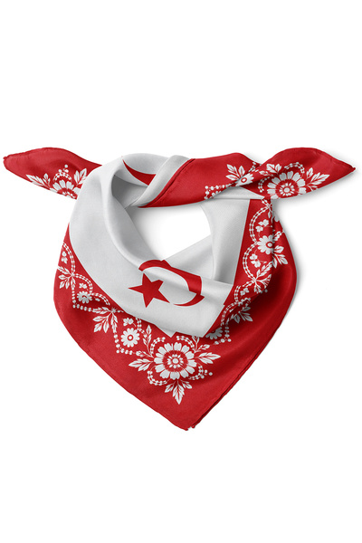 nehir eşarp Crescent and Star Scarf/Bandana, 50x50 cm