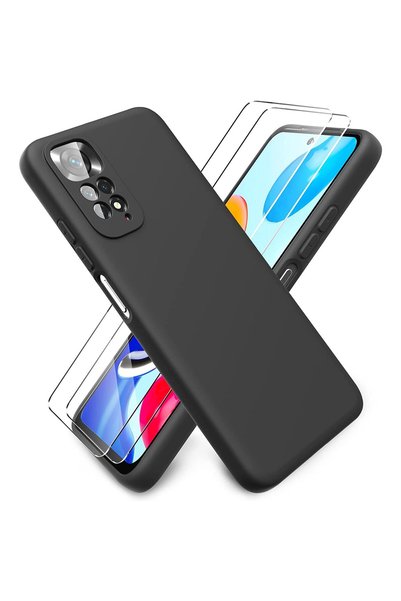 OEM Комплект калъфи за Xiaomi Redmi Note 11 4G/Note 11S 4G + 2 защитни фолиа ...