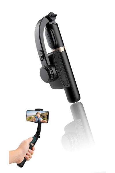 Generic Compact Selfie Stick Gimbal Stabilizer - Portable Handheld for Smooth...