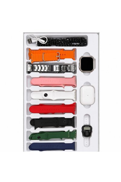 Generic 20 in 1 Smart Watch Kit with Wireless Earbuds, Charging Case and Mult...