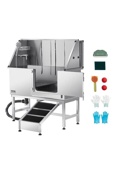 VEVOR Stainless steel dog grooming tub, Maximum load: 150 kg, Main material: ...