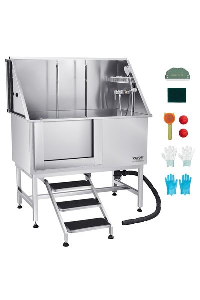 VEVOR Stainless steel dog grooming tub, Maximum load: 150 kg, Main material: ...