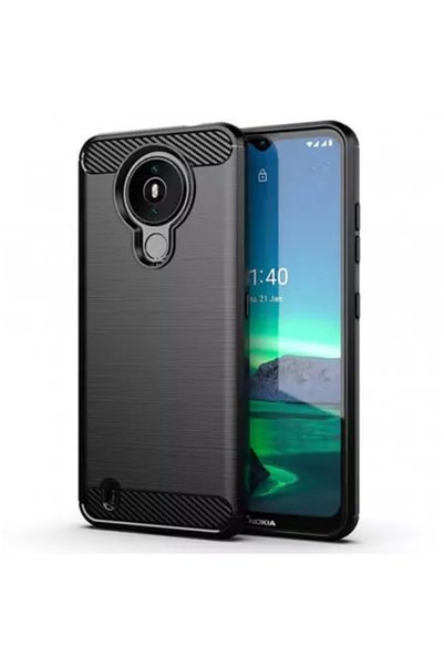 FONIX Supreme Carbon Case compatible with Nokia 1.4, Precise Protection, Groo...