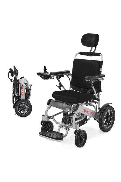 VEVOR Wheelchair, Maximum load: 136 kg, Product size: 935 x 664 x 1210 mm, Ma...