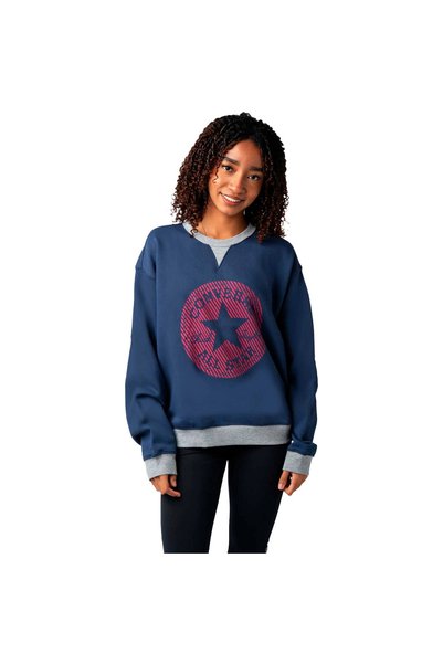 Converse Blúzka Emblem Crew, modrá, unisex