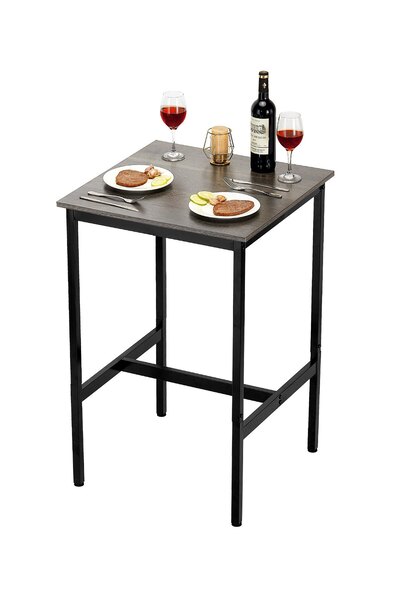 VEVOR Masă de bar, Capacitate de încărcare: 100 kg, Culoare: maro rustic, Num...
