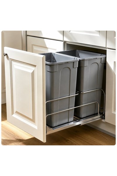VEVOR Pull out trash can, Load capacity: 30 kg, Product size: 353 x 560 x 490...
