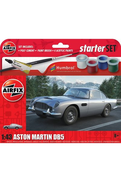 Airfix Building kit, Starter Set, Aston Martin Db5, 29 pieces