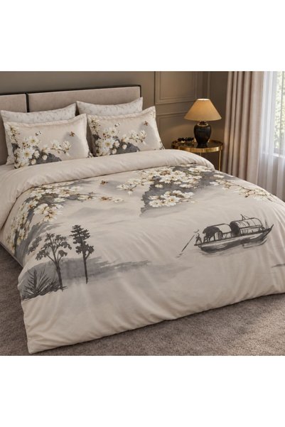 LAROMANO Luxury premium satin bed linen, La Romano, 300TC, Rubens landscape