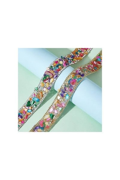 Atmosphere Fashion Decorative adhesive tape, "colored stones" pattern, 18 mm,...