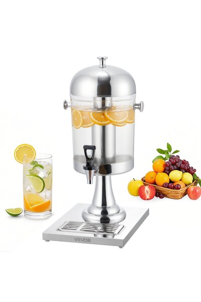 VEVOR Juice dispenser, Capacity: 7.95 L, Product dimensions: 270 x 350 x 560 ...