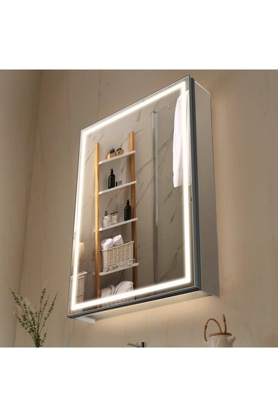 VEVOR Dulap pentru medicamente cu iluminare LED, Dimensiuni produs: 500 x 125...