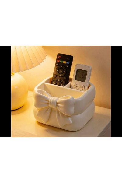 zengolab3d Multi-Compartment Remote Control Organizer with Bow Detail and Des...